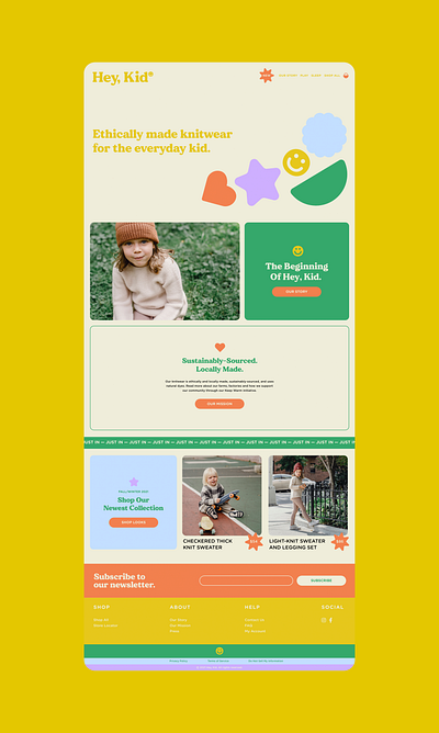 Hey, Kid branding design logo ui web design