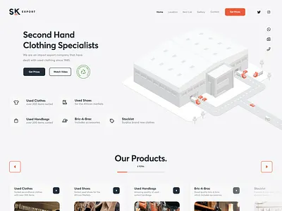 SK-Export.com design branding css design html illustration landing landing page logo ui ux