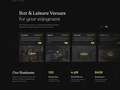 Darwen Business & Leisure Redesign branding css design html illustration landing landing page logo ui ux