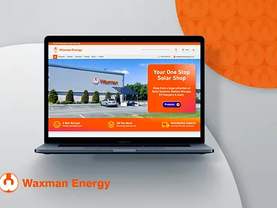 Waxman Energy Website Design branding design ecommerce ecommerce website energy solar solar energy solar website web design website