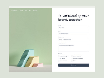 Contact page — Untitled UI 3d booking clean ui contact design system figma form get in touch minimal minimalism simple ui kit web design webflow