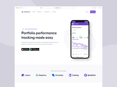 App landing page — Untitled UI app clean ui design system figma header home page landing page minimal minimalism mobile app simple template ui kit web design webflow