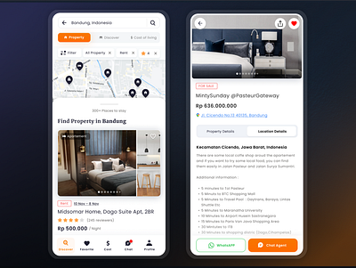 Mockup Properties & Travel App apps design dribbble illustration mobile mockup travel ui ux