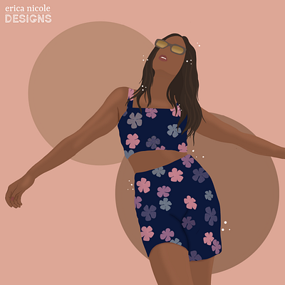 Minimalist Portrait digital art illustration portrait