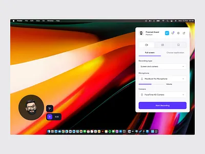 Qerra – Extension 📷 app camera content create custom area draw extension mac microphone minimal record screen screenshot software tools ui ux video