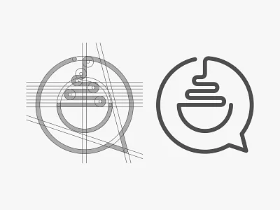 Coffee Meeting branding brew coffee cup design drink dualmeaning icon identity logo message shop speech symbol talk tea