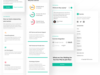 Normaland - Customer Service Landing Page (Tablet Preview) app communication crm customer experience customer service customer support landing landing page landing page ui minimal page saas service tablet ui ui design ui kit ux ux design web design