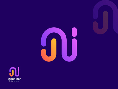 Logo design brand identity branding creative design flat logo graphic design illustration j n i letter letter mark lettermark ord logo logo design logodesign logotype minimalist logo modern logo monogram symbol