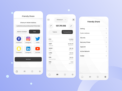 Social App - Your Digital Business Card app design ios app mobile app social social app social media app social media app design ui ux