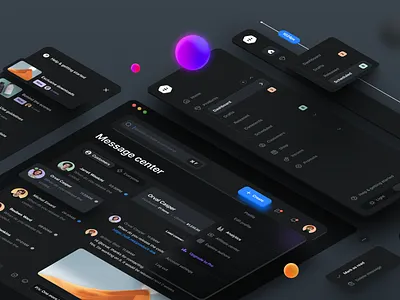 Core® – Dashboard Builder – Dark Components chart clean dark theme dashboard dashboard design dashboard ui dashboard ui kit figma resource isometric message center minimal navigation product dashboard side navigation sidebar ui ui design ux ux design web design