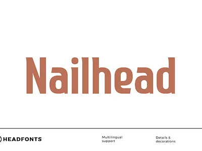 Nailhead Modern Font branding clean font custom design font headfonts illustration instagram font letters minimal style modern font professional type typeface typography