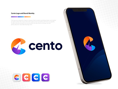 Cento - Fintech logo and brand identity design app logo brand identity brand identity design branding branding agency financial app logo financial logo fintech logo logo logodesign modern logo saas logo tech financial logo tech logo techonology logo