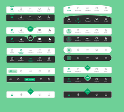 Component Variants Navbar branding graphic design logo ui