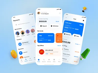 CaMo 2 | Finance app cadesign camo card design fin finance fintech food delivery kit medical music onboarding payment taxi ui ui kit ui8 ui8net video