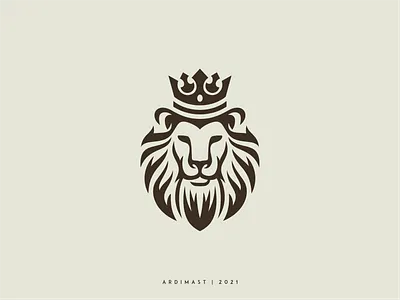Lion King - For Sale! animal branding character design face graphic design illustration king lion lionking logo mark simple sovereign symbol vector