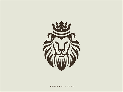 Lion King - For Sale! animal branding character design face graphic design illustration king lion lionking logo mark simple sovereign symbol vector