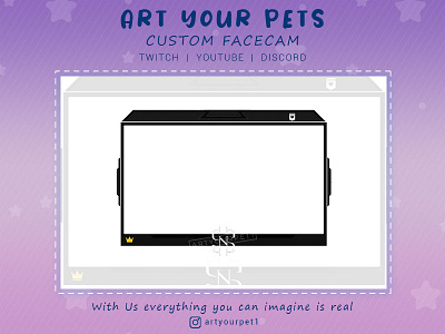 CUSTOM FACECAM 2d art emoteart emotestwitch graphicdesign