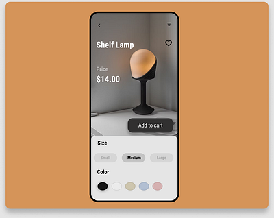 UI Daily 33 Customize Product app design ui ux