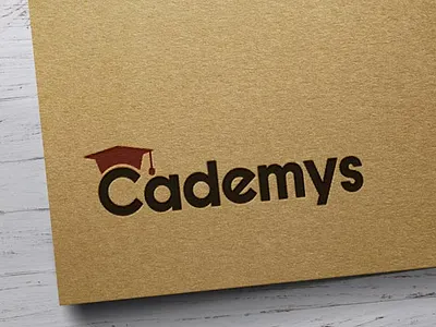 Cademys creative logo flat logo logo design