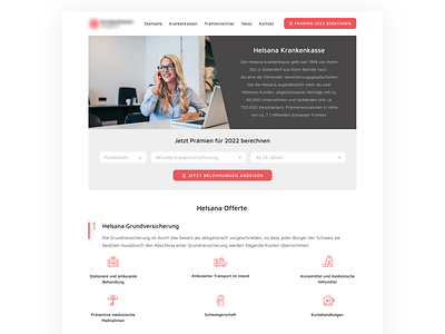 Health insurance concept design desktop health insurance privatehealth ui ux web webdesign