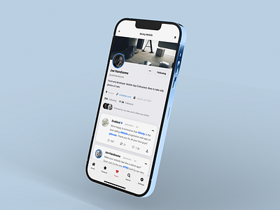 Sticky Mobile - Mobile App Template for Social Media Apps android app app template design facebook feed facebook feed design instagram design instagram feed instagram profile design ios iphone mobile quora design sidebar social app social media social media app design social media app template social meia app concept ui