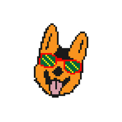 Shiba Inu crypto coin crypto dog cryptocurrency nft nft dog pixel art pixel artist pixelart shiba shiba inu