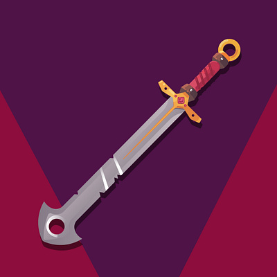 Royal sword character design colorful game design illustration illustrator sword vector art weapons