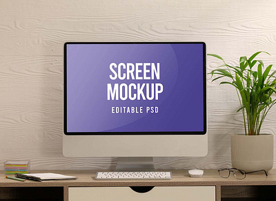 Screen Mockups abstract clean device display edit editable laptop mac macbook mockup phone psd realistic screen screens simple smartphone ui ux web