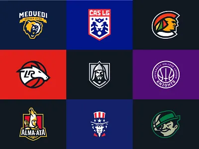 Sports logos basketball bear esport hawk hockey illustration lion logo logotype mascot nba nfl nhl sport warrior