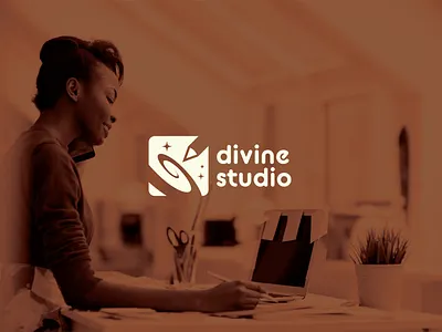 Divine Studio Logo Concept branding design studio divine divine logo drawing drawing logo galaxy galaxy draw galaxy logo godly graphic design graphic design logo graphic studio logo graphic stuido logo studio studio logo