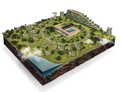 3D Model - Spark City 3d graphic design