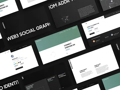 CyberConnect - Web3 Social Landing page bitcoin blockchain btc crypto design landing page minimal minimalist nft social ui web web3 website