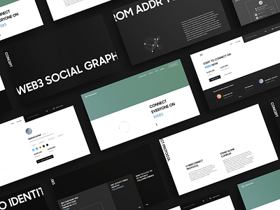 CyberConnect - Web3 Social Landing page bitcoin blockchain btc crypto design landing page minimal minimalist nft social ui web web3 website