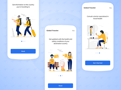 Global Travel Updates and Doctor Consultation App | Applify branding graphic design ui