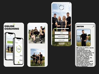 Sundt og Sjovt - Web Design adobe xd clean coaching design digital fitness lenus minimalist typography ui web whitespace