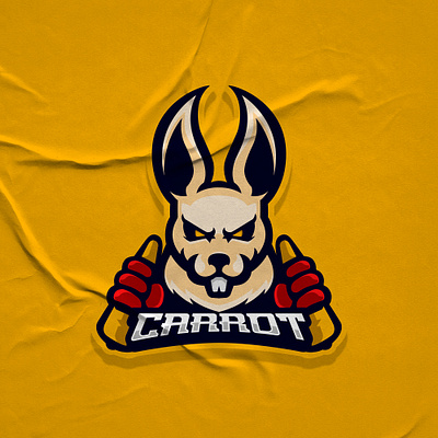 Carrot branding carrot design esportlogo freelance gaminglogo graphic design icon illustration illustrator logo mascot mascotlogo rabbit vector vector art