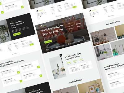 Armore - Furniture & Home Decoration Landing Page decoration furniture home decor homepage interior interior design landing ui ux website