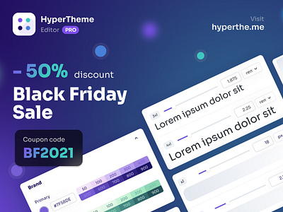 HyperTheme editor - Discount for Black Friday