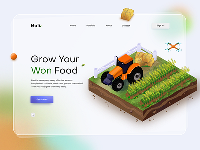 Modern Smart Farming Agriculture Technology At Farm illustration 2d agriculture industry agritech startups transforming background design design digital art hero image illustration illustration modern smart farming agriculture rural agriculture theagrotechdaily ui vector web webflow website wordpress