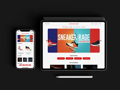 Online Shoes Store Concept Design - For Mobile & Website design graphic design mobile app mobile design shoes store ui ux uxdesign website website design