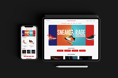 Online Shoes Store Concept Design - For Mobile & Website design graphic design mobile app mobile design shoes store ui ux uxdesign website website design