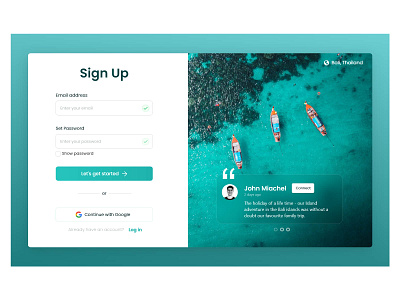 Daily UI challenge - day 1 - Sign up page dailyui design typography ui ux
