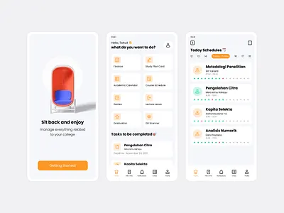 My University Redesign App app brand branding character design flat icon illustration logo redesign ui