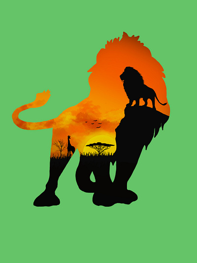 Lion King design illustration procreate