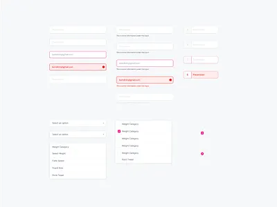Inputs & selects animation app branding design design system form icon illustration input james logo minimal typography ui ux vector web