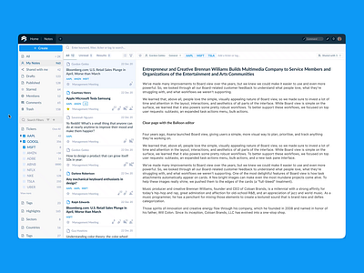 Sentieo Notes prototype bloomberg components enterprise evernote figma financial hedge fund investment note notes notion prototype research resize search sentieo stock exchange tabs terminal ticker