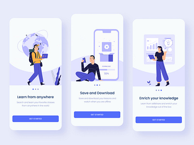 Education App-Onboarding app app design application branding clean ui design education app mobile mobile app mobile app design onboarding ui ui design ui designer ui inspiration uiux ux