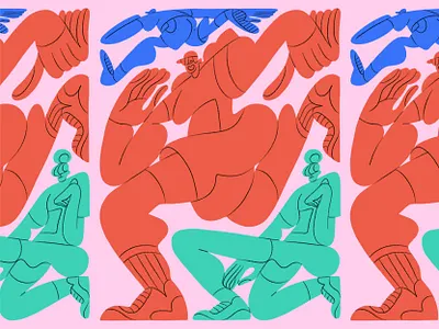 Run NYC action apple pencil athlete character color drawing figure illustration ipad pro marathon runner running sports woman