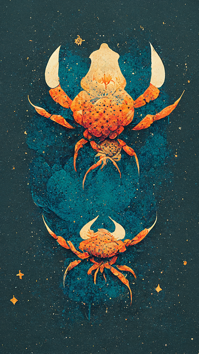Zodiac: Cancer abstract animal design graphic design illustration zodiac