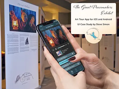 Guided Art Tour App for iOS & Android branding case study logo ui